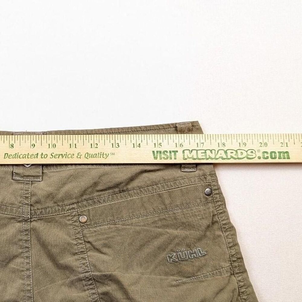 Kuhl Olive Brown Active Wear Shorts Gorpcore Hiking Shorts Size 33 (34 Actual) - Picture 7 of 8